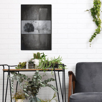 Luxe Metal Art 'Black Tree 1' by Lightbox Journal, Metal Wall Art,12x16