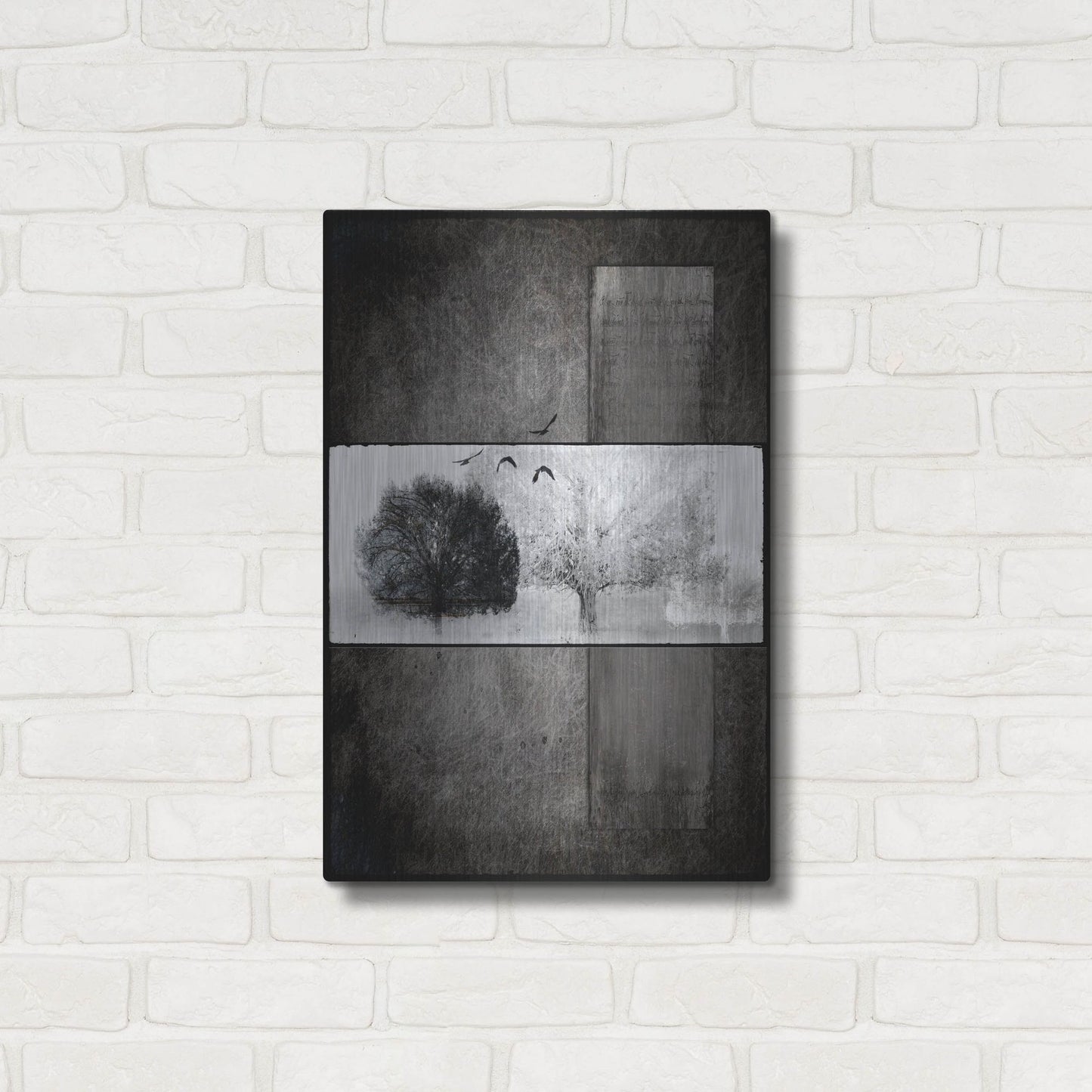 Luxe Metal Art 'Black Tree 1' by Lightbox Journal, Metal Wall Art,16x24