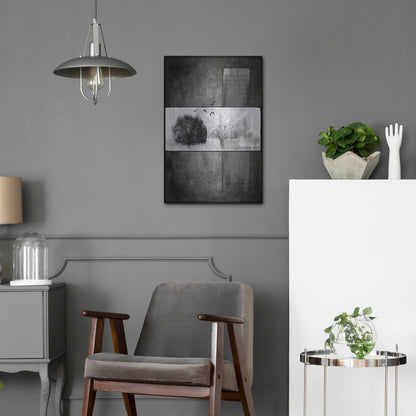 Luxe Metal Art 'Black Tree 1' by Lightbox Journal, Metal Wall Art,16x24