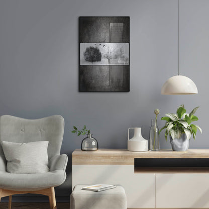 Luxe Metal Art 'Black Tree 1' by Lightbox Journal, Metal Wall Art,16x24