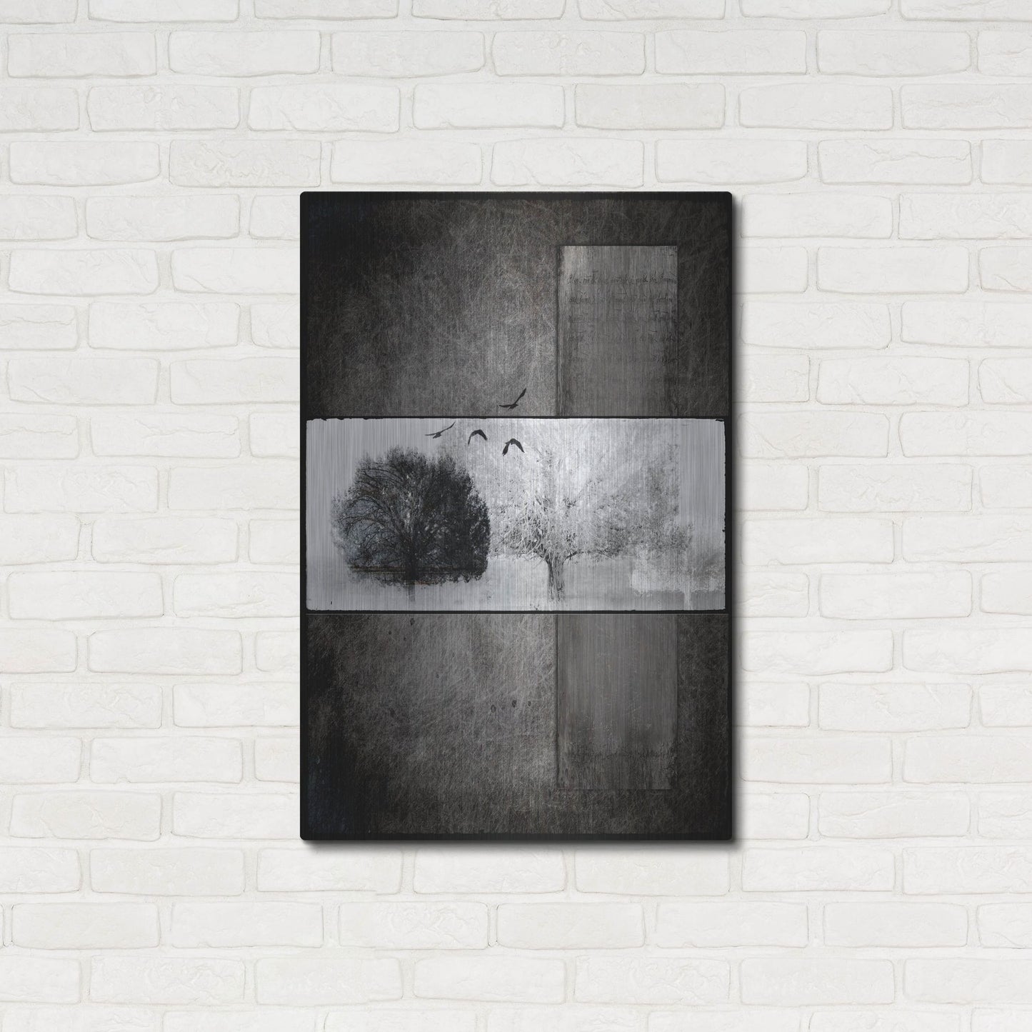 Luxe Metal Art 'Black Tree 1' by Lightbox Journal, Metal Wall Art,24x36