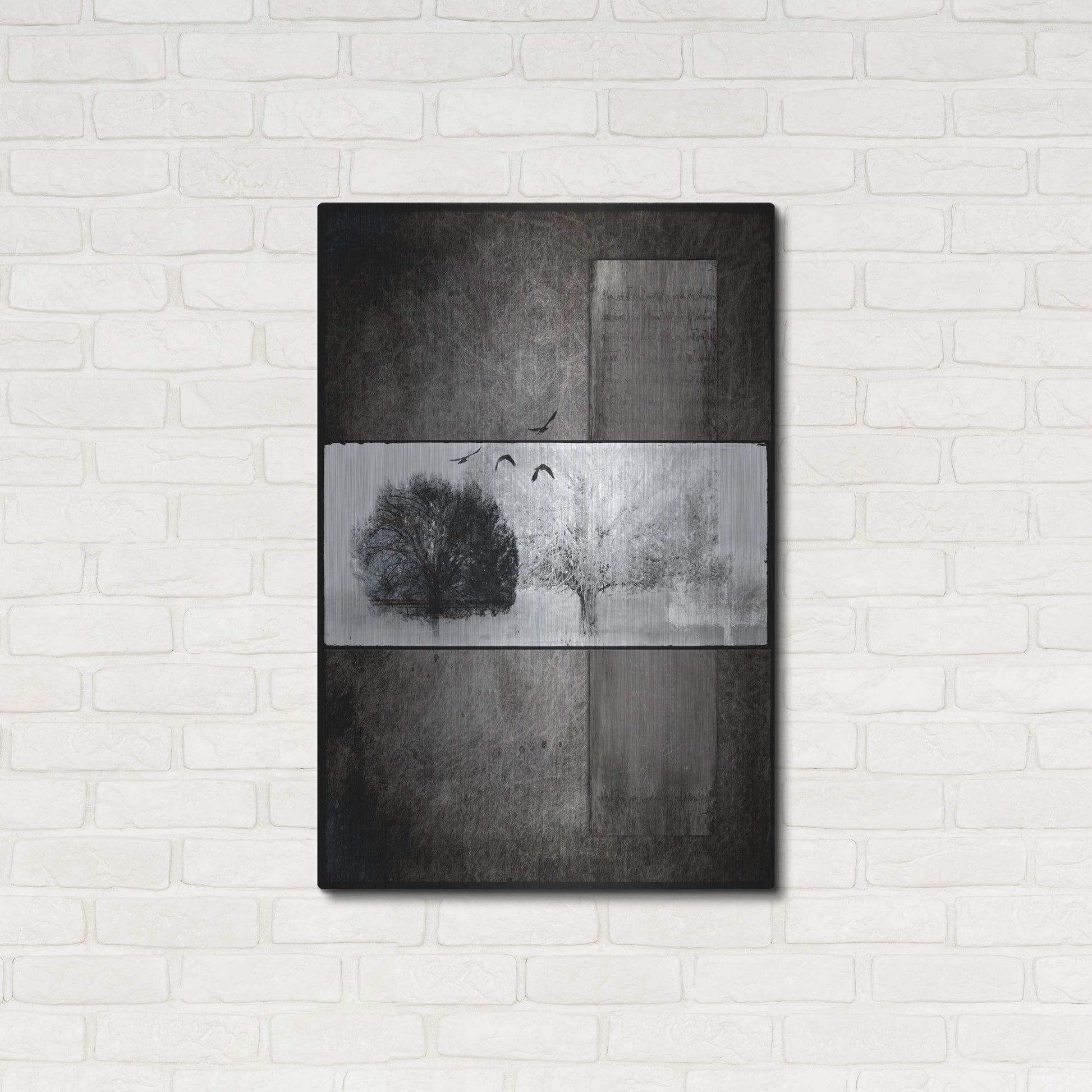 Luxe Metal Art 'Black Tree 1' by Lightbox Journal, Metal Wall Art,24x36