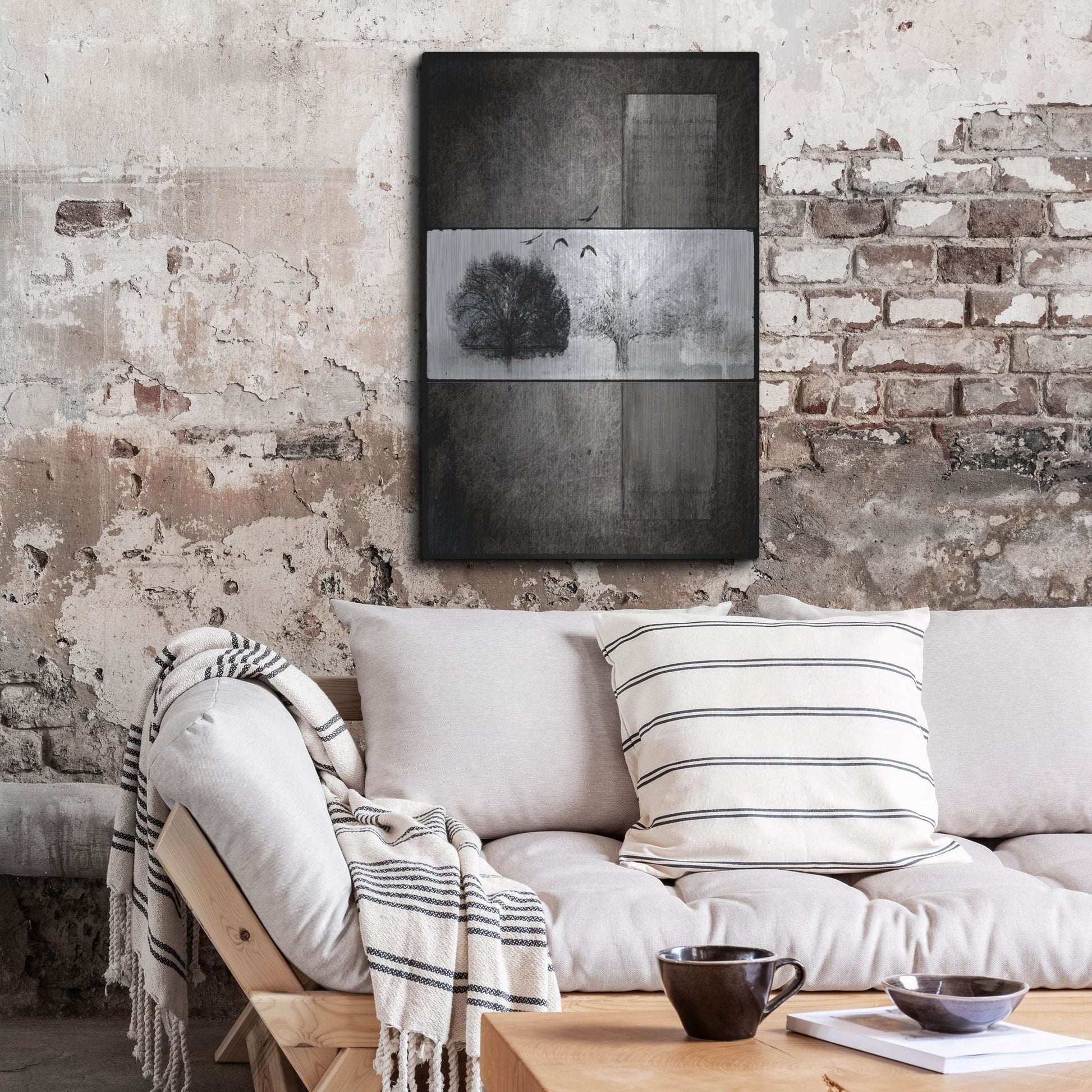 Luxe Metal Art 'Black Tree 1' by Lightbox Journal, Metal Wall Art,24x36