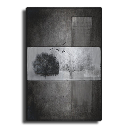 Luxe Metal Art 'Black Tree 1' by Lightbox Journal, Metal Wall Art