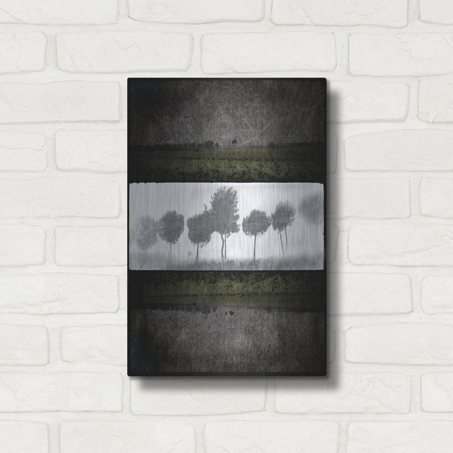 Luxe Metal Art 'Black Tree 2' by Lightbox Journal, Metal Wall Art,12x16