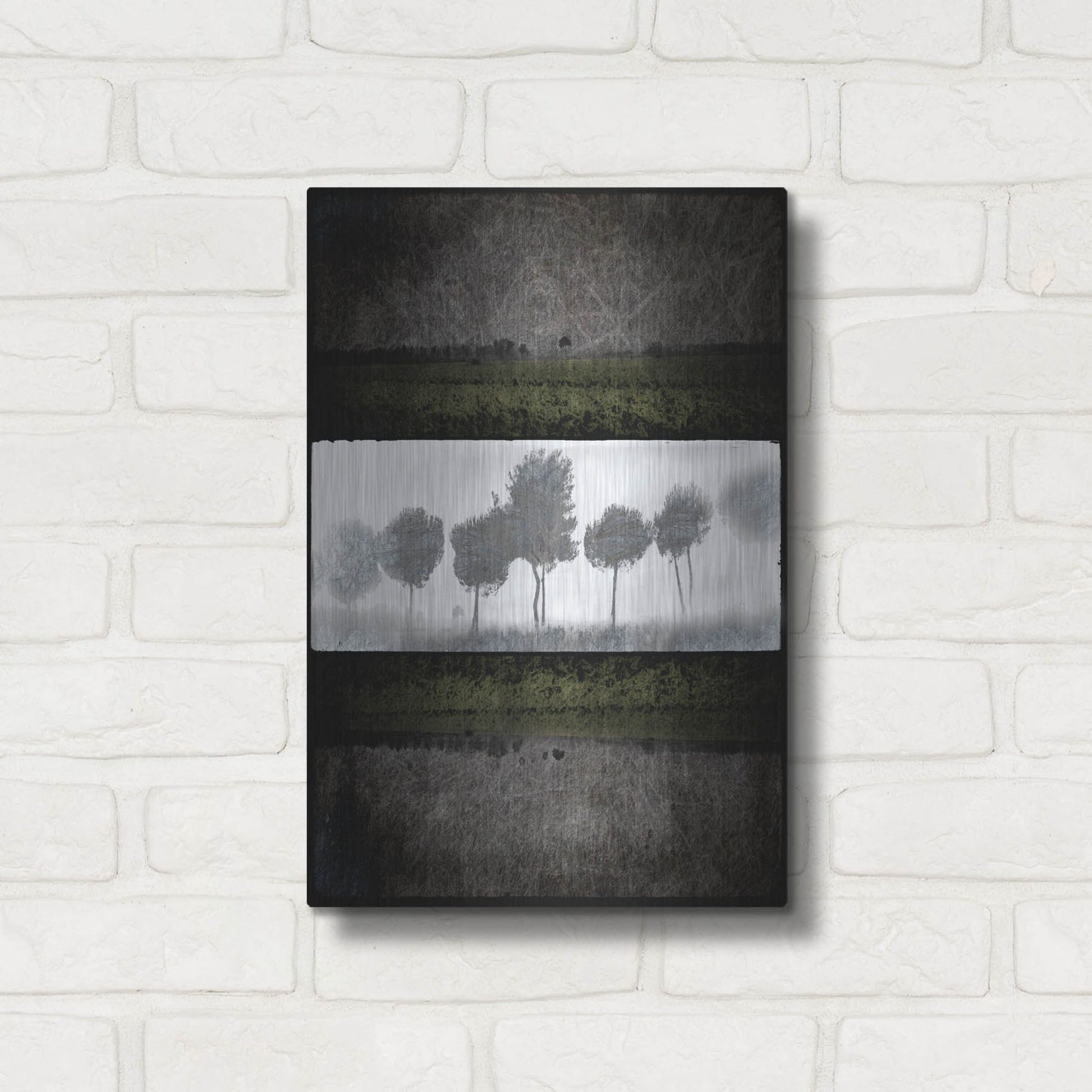 Luxe Metal Art 'Black Tree 2' by Lightbox Journal, Metal Wall Art,12x16