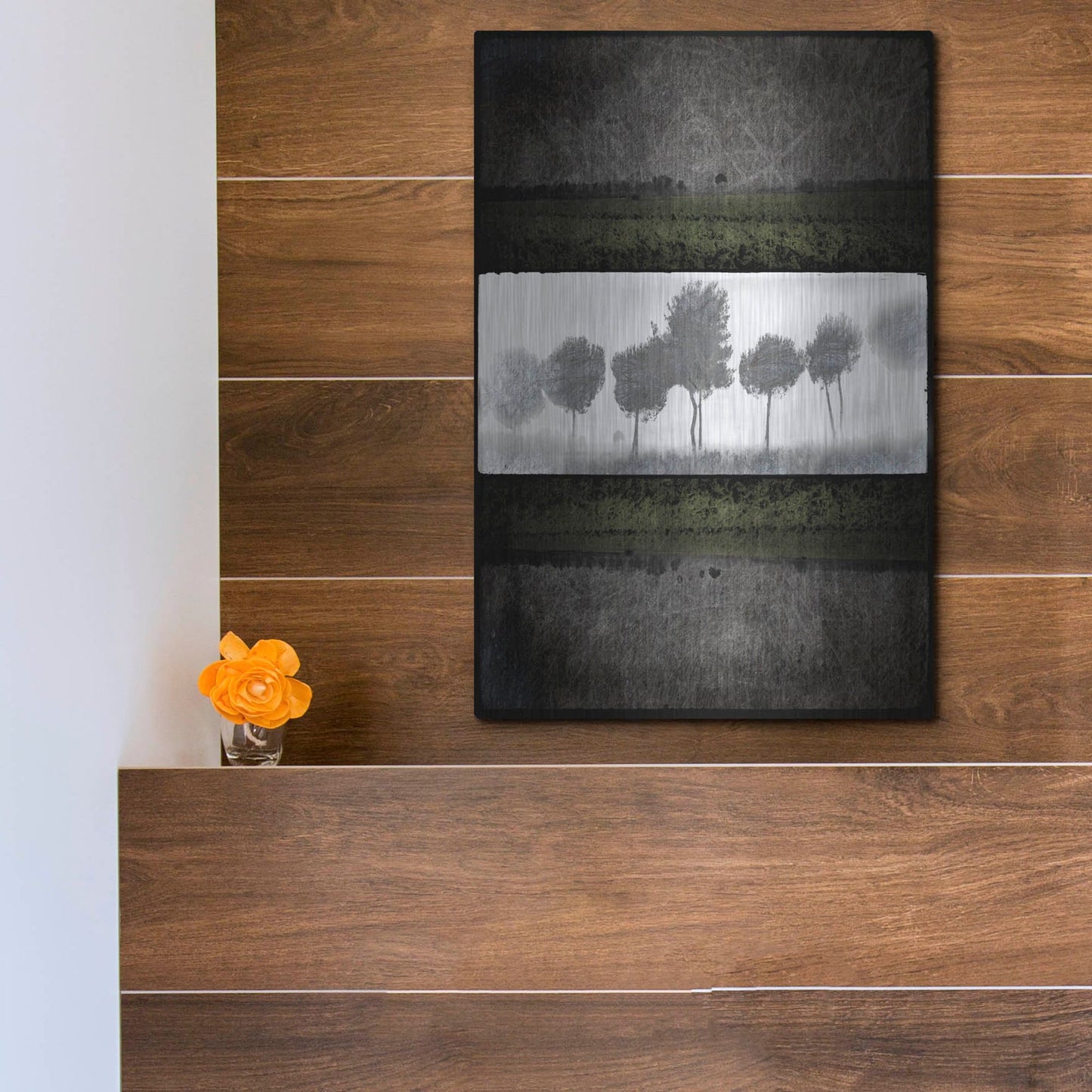 Luxe Metal Art 'Black Tree 2' by Lightbox Journal, Metal Wall Art,12x16