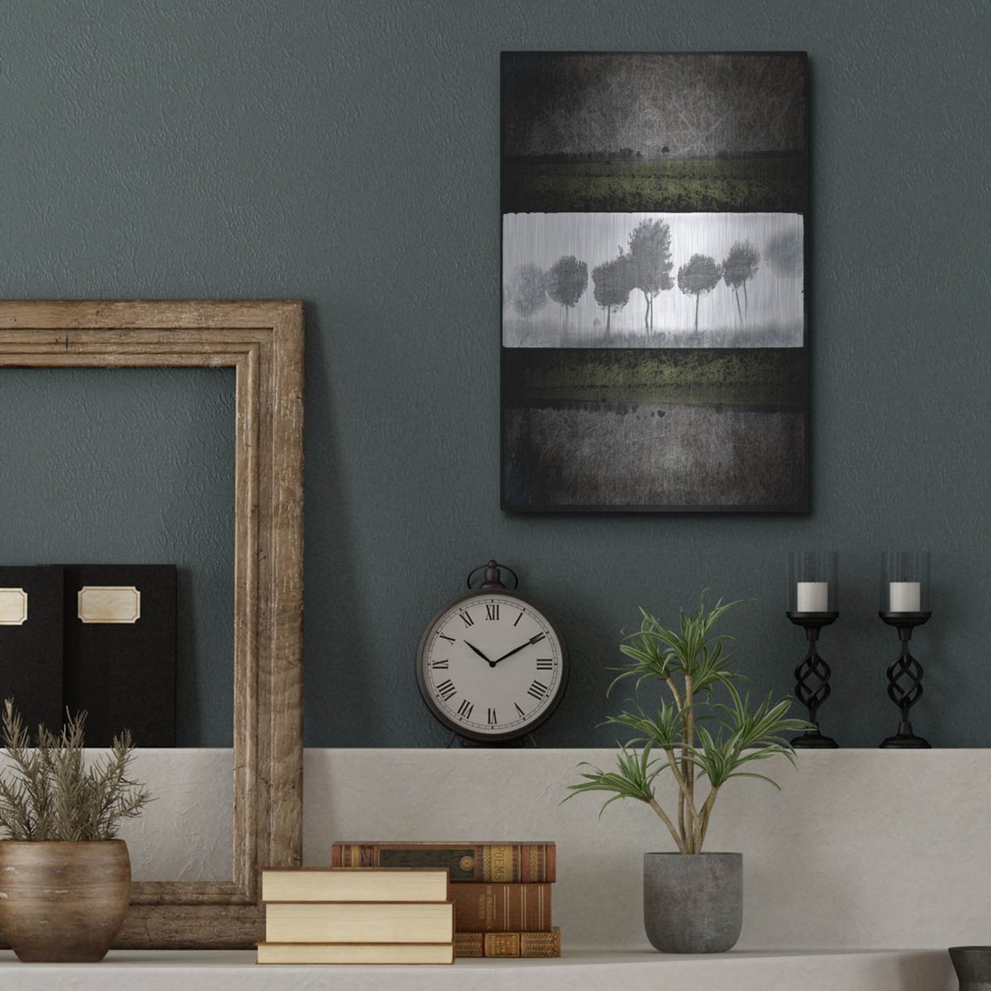 Luxe Metal Art 'Black Tree 2' by Lightbox Journal, Metal Wall Art,12x16