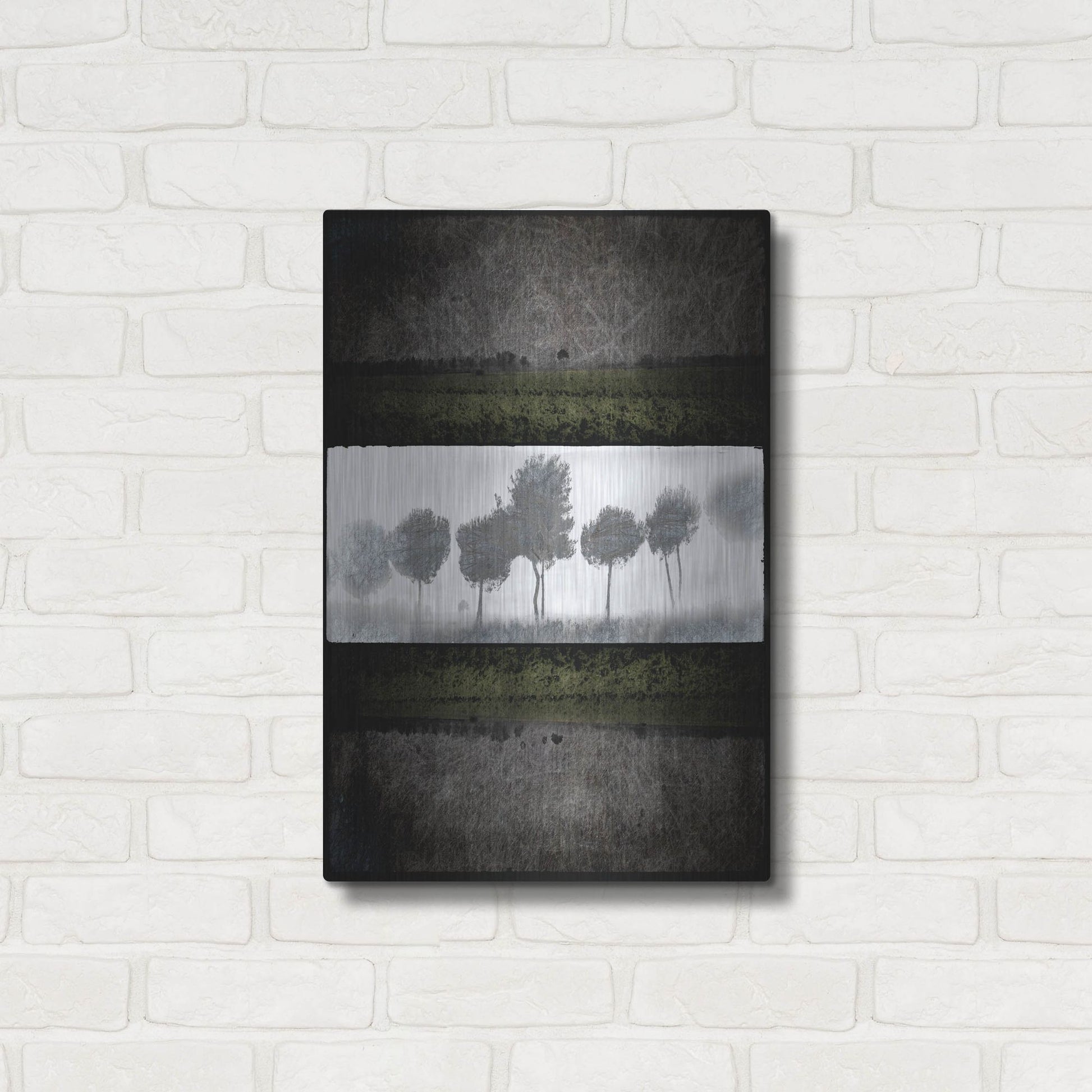 Luxe Metal Art 'Black Tree 2' by Lightbox Journal, Metal Wall Art,16x24
