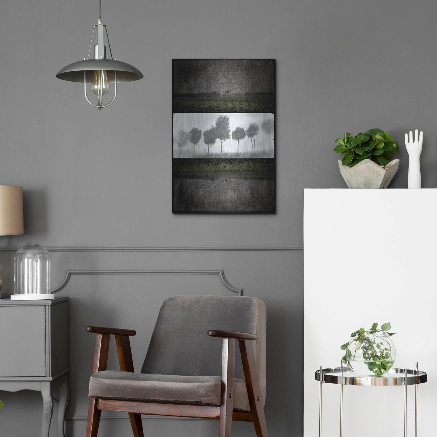 Luxe Metal Art 'Black Tree 2' by Lightbox Journal, Metal Wall Art,16x24