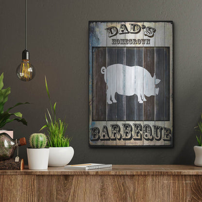 Luxe Metal Art 'Dads BBQ 2' by Lightbox Journal, Metal Wall Art,12x16