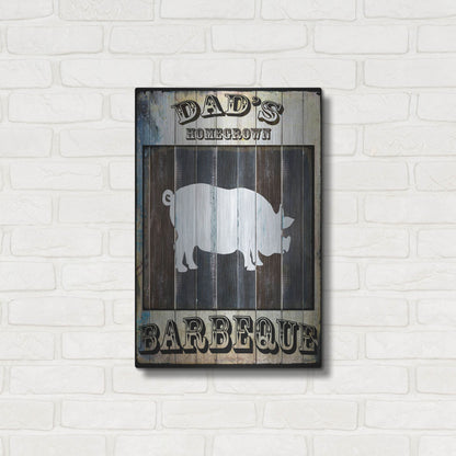 Luxe Metal Art 'Dads BBQ 2' by Lightbox Journal, Metal Wall Art,16x24