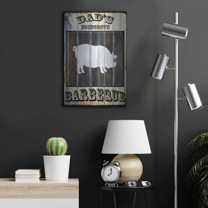 Luxe Metal Art 'Dads BBQ 2' by Lightbox Journal, Metal Wall Art,16x24