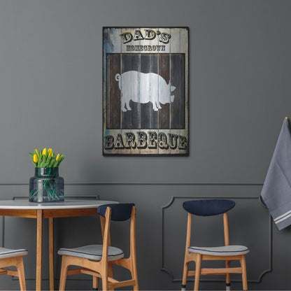 Luxe Metal Art 'Dads BBQ 2' by Lightbox Journal, Metal Wall Art,24x36