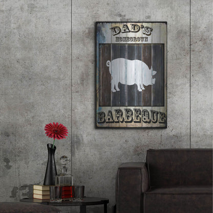 Luxe Metal Art 'Dads BBQ 2' by Lightbox Journal, Metal Wall Art,24x36