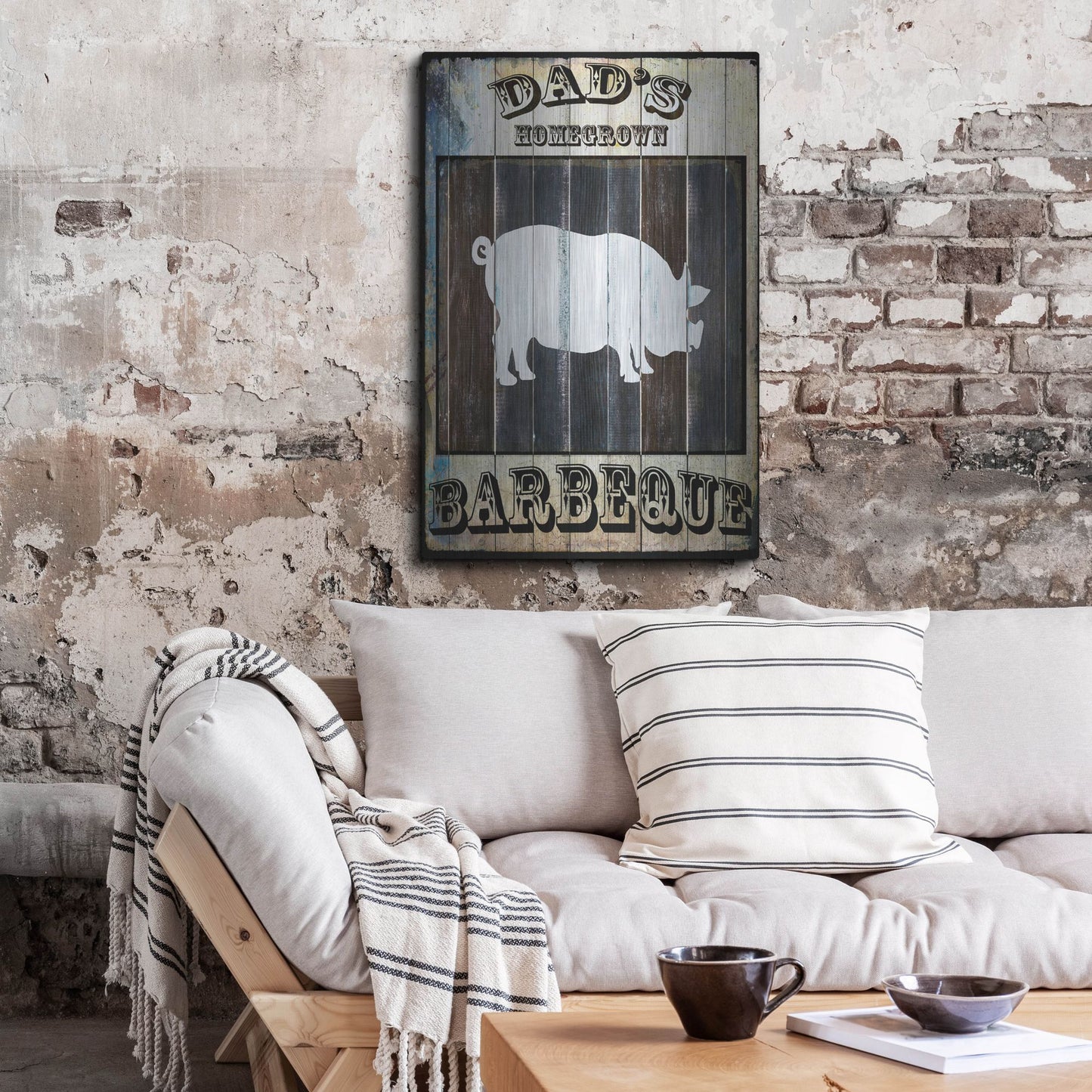 Luxe Metal Art 'Dads BBQ 2' by Lightbox Journal, Metal Wall Art,24x36