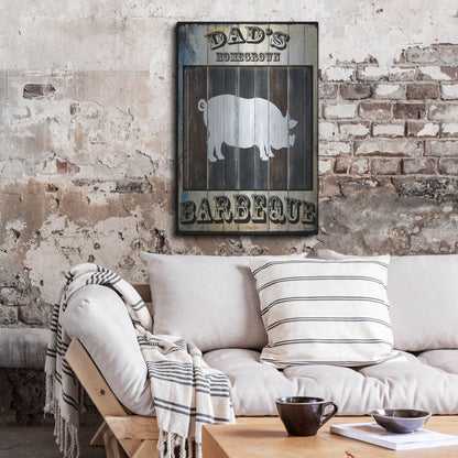 Luxe Metal Art 'Dads BBQ 2' by Lightbox Journal, Metal Wall Art,24x36
