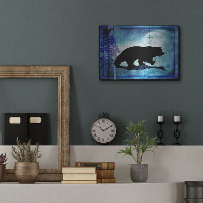 Luxe Metal Art 'Midnight Bear' by Lightbox Journal, Metal Wall Art,16x12