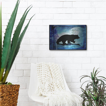 Luxe Metal Art 'Midnight Bear' by Lightbox Journal, Metal Wall Art,16x12