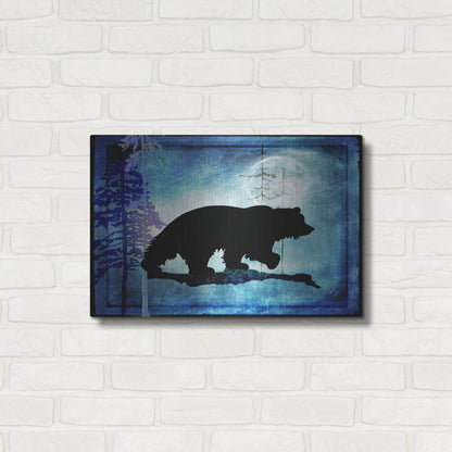 Luxe Metal Art 'Midnight Bear' by Lightbox Journal, Metal Wall Art,24x16