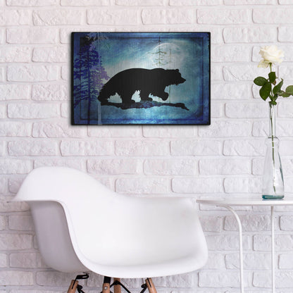 Luxe Metal Art 'Midnight Bear' by Lightbox Journal, Metal Wall Art,24x16