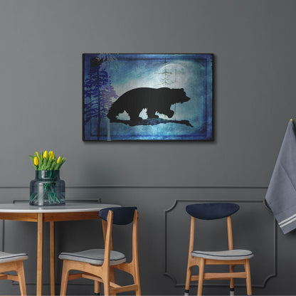 Luxe Metal Art 'Midnight Bear' by Lightbox Journal, Metal Wall Art,36x24