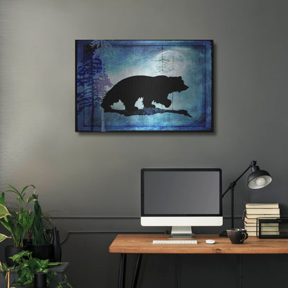 Luxe Metal Art 'Midnight Bear' by Lightbox Journal, Metal Wall Art,36x24