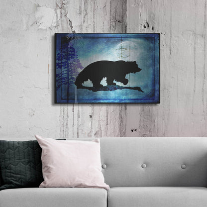 Luxe Metal Art 'Midnight Bear' by Lightbox Journal, Metal Wall Art,36x24