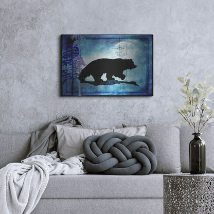 Luxe Metal Art 'Midnight Bear' by Lightbox Journal, Metal Wall Art,36x24