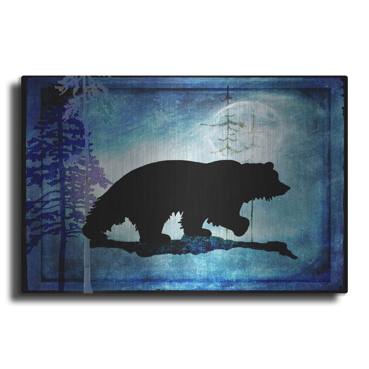 Luxe Metal Art 'Midnight Bear' by Lightbox Journal, Metal Wall Art