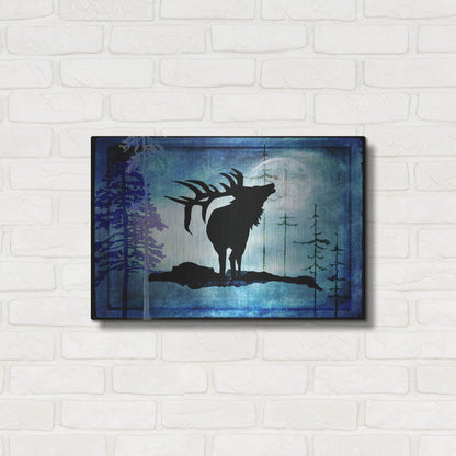 Luxe Metal Art 'Midnight Elk' by Lightbox Journal, Metal Wall Art,24x16