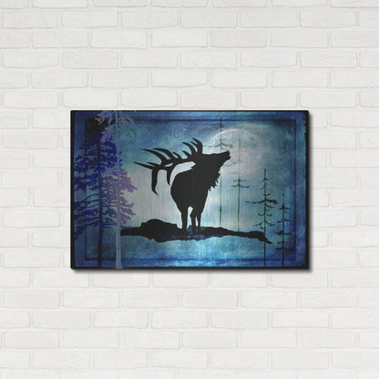 Luxe Metal Art 'Midnight Elk' by Lightbox Journal, Metal Wall Art,36x24