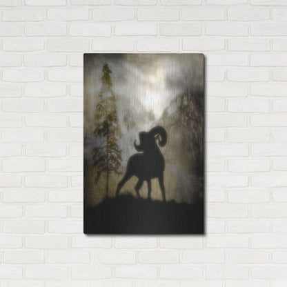 Luxe Metal Art 'Mystic Big Horn' by Lightbox Journal, Metal Wall Art,24x36