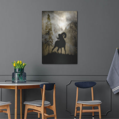 Luxe Metal Art 'Mystic Big Horn' by Lightbox Journal, Metal Wall Art,24x36