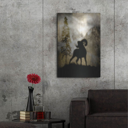Luxe Metal Art 'Mystic Big Horn' by Lightbox Journal, Metal Wall Art,24x36