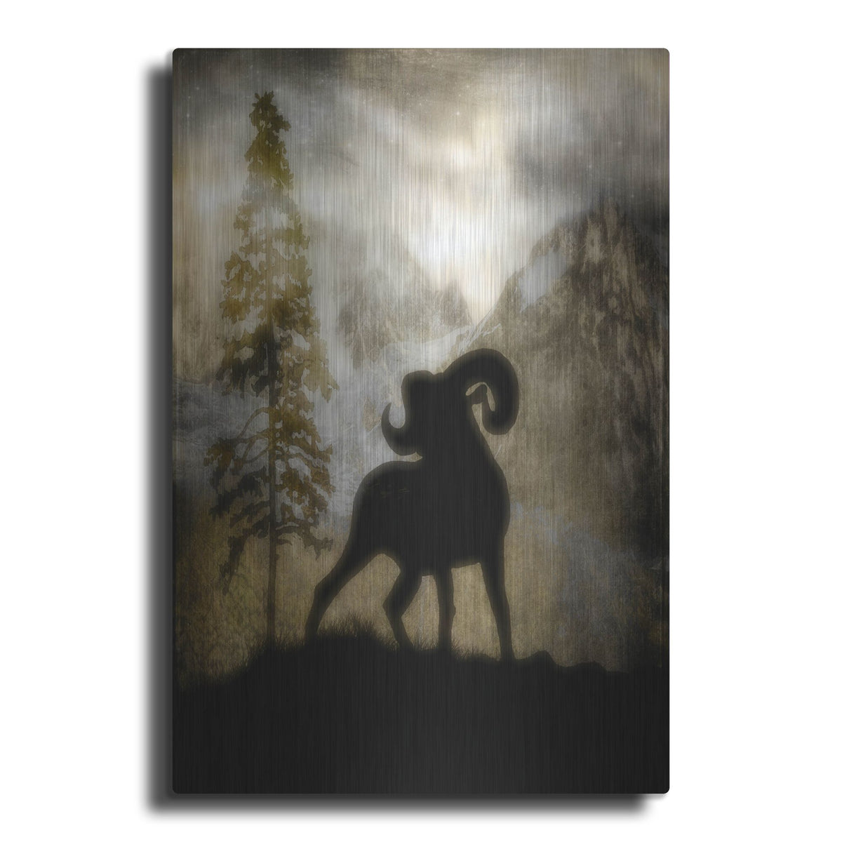 Luxe Metal Art 'Mystic Big Horn' by Lightbox Journal, Metal Wall Art