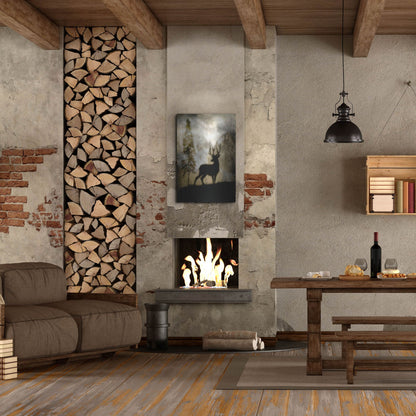 Luxe Metal Art 'Mystic Deer' by Lightbox Journal, Metal Wall Art,24x36