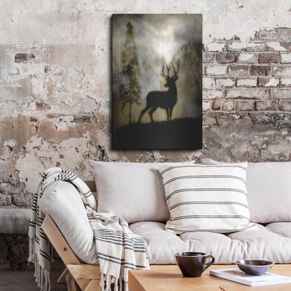 Luxe Metal Art 'Mystic Deer' by Lightbox Journal, Metal Wall Art,24x36