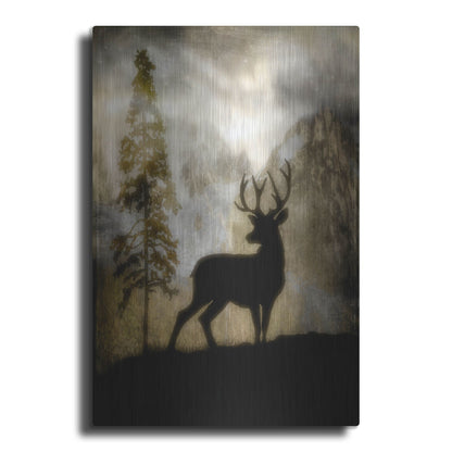Luxe Metal Art 'Mystic Deer' by Lightbox Journal, Metal Wall Art