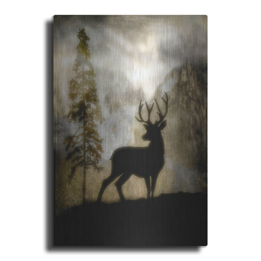 Luxe Metal Art 'Mystic Deer' by Lightbox Journal, Metal Wall Art