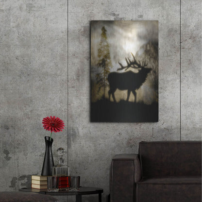 Luxe Metal Art 'Mystic Elk' by Lightbox Journal, Metal Wall Art,24x36