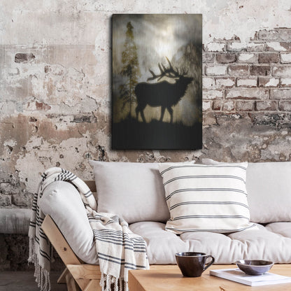 Luxe Metal Art 'Mystic Elk' by Lightbox Journal, Metal Wall Art,24x36