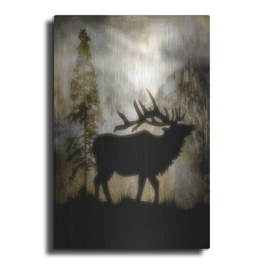 Luxe Metal Art 'Mystic Elk' by Lightbox Journal, Metal Wall Art