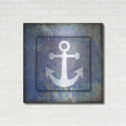 Luxe Metal Art 'Beach House Anchor' by Lightbox Journal, Metal Wall Art,36x36