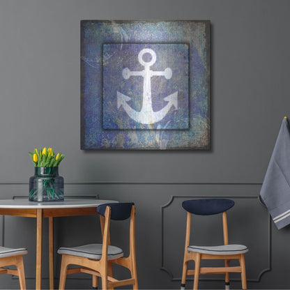 Luxe Metal Art 'Beach House Anchor' by Lightbox Journal, Metal Wall Art,36x36