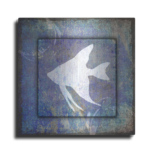 Luxe Metal Art 'Beach House Fish' by Lightbox Journal, Metal Wall Art