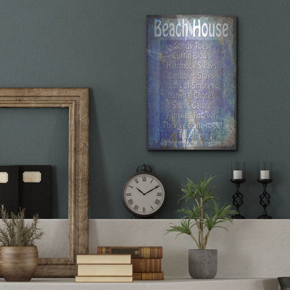 Luxe Metal Art 'Beach House' by Lightbox Journal, Metal Wall Art,12x16