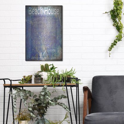 Luxe Metal Art 'Beach House' by Lightbox Journal, Metal Wall Art,12x16