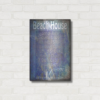 Luxe Metal Art 'Beach House' by Lightbox Journal, Metal Wall Art,16x24