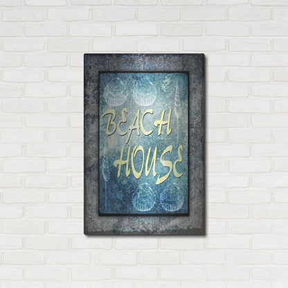 Luxe Metal Art 'Hello Beach House' by Lightbox Journal, Metal Wall Art,24x36